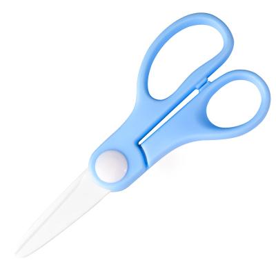 China Eco-friendly Student Food-cutter Handmade Work Safety Ceramic Food-cutter Student Baby Children Food Scissors for sale