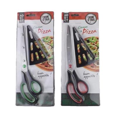 China Practical non-slip pizza cutter serrated office stationery household food scissors kitchen scissors PIZZA cutter for sale