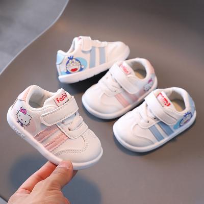 China Breathable soft soled walking shoes for infants aged 1-3 spring and fall 0-2 white shoes for boys and girls for sale