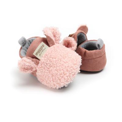 China Wholesale Cute Soft Thermal Cartoon Plush Baby Shoes Prewalker Unique Baby Shoes for sale