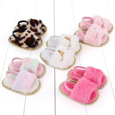 China Plush Design Baby Sandals Breathable Hot Selling Indoor Baby Sandals for sale