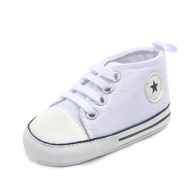 China Fashional Design Breathable Canvas Wholesale Baby Shoes for sale