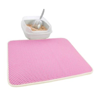 China Hot Selling Detachable EVA Cat Sand Mat Livable Pink Litter Washable Premium Pet Viable for sale