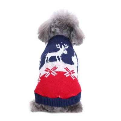 China Viable British Style Tortoise Neck Winter Polyester Warm Dog Sweater In Stock for sale