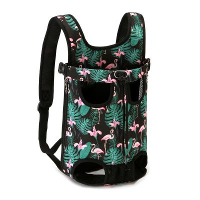 China Durable Canvas Breathable Pet Bags Lightweight Portable Pet Cat Backpack Carrier Bag for sale