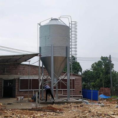 China Farms poultry silo for corn grain poultry feed bins small silo transport silo for feed for sale