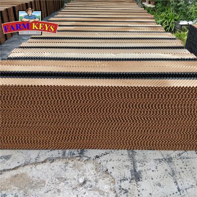 China huabandry farms greenhouse evaporative cooling pad 5090/7090 water coolingpad system foe animal for farms for sale