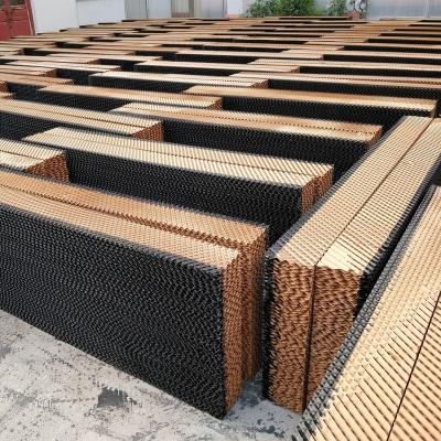 China Skyplant Farms Kraft Paper Made Cooling Pad Or Damp Curtain For Farm for sale