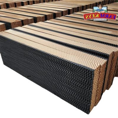 China Farms 7090/7060/5090 type evaporative cooling pad honeycomb pad for poultry house greenhouse for sale