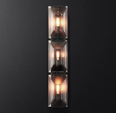 China Modern Crystal Harlow Wall Lamp Triple Sconce Led Decoration Light Home for sale