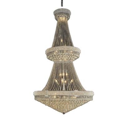 China Crystal Chandeliers Modern Classic Villa Luxury Pendant Light Foyer Lighting Made in Porcelain for sale