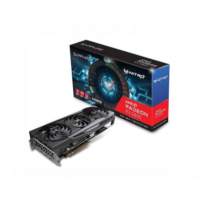 China Desktop Fast Delivery Sapphire Radeon RX 6800 16GB D6 Nitro+ OC Graphics Card in stock for sale