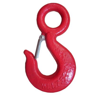 China Lifting Pads Hot Sale Forged Flatted Slip Grab Galvanized Type Latch Eye Rigging Hook Te koop