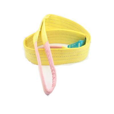 China LIFTING ENDLESS ROUND LIFTING TYPE ORANGE OR YELLOW COLOR LIFTING SLING STRAP Polyester BELT SLING BELT for sale