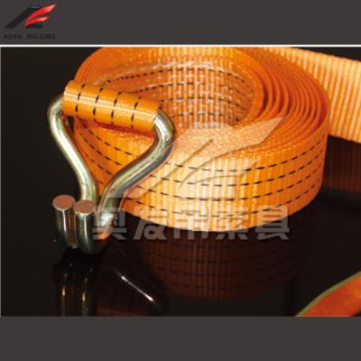 Κίνα Manufacturer 1.5t 1/2 10 Ton Polyester Black Ratchet Rope Tie Down Heavy Duty Strap προς πώληση