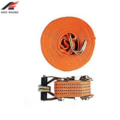 China High Quality Polyester Logo Printing Mini Small Truck 2 Ratchet Belt Tie Down Cargo Lashing Straps for sale