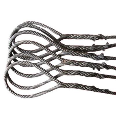 中国 Rope Flat Steel Wire Braided Rope Lifting Sling 販売のため