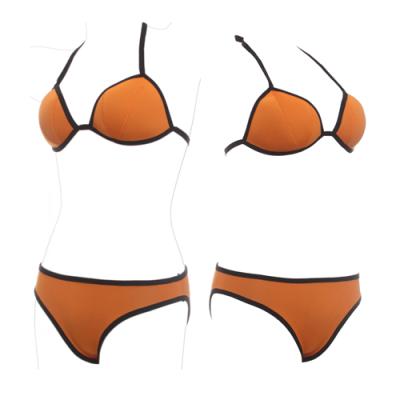 China Hot Korean Teen Girl Bikini Youth Anti-UV Neoprene Swimwear for sale