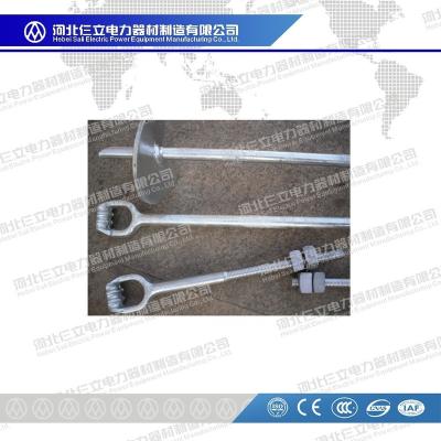 China Electric Power Accessories Forged Auger Anchor Bolt Ground Spike Anchor Ground Anchor for sale