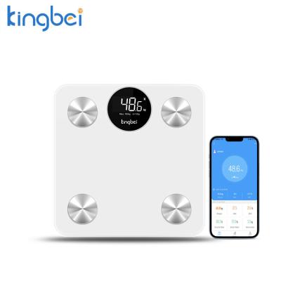 China Bluetooth Circular Led To Show Phone Connection App Products Body Fat Tooth Weight Smart Blue Scale for sale