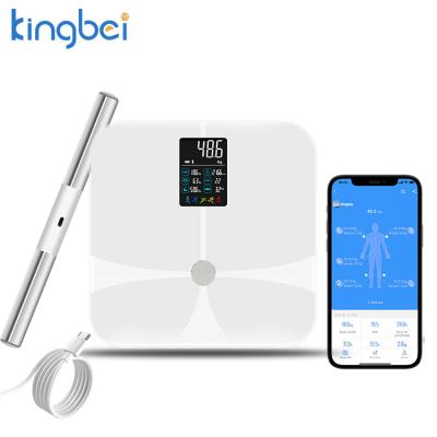 China OEM Bluetooth 8 Screen Smart Digital BMI VA Scale Electronic Fat Body Weight Analysis With IOS & Android APP for sale