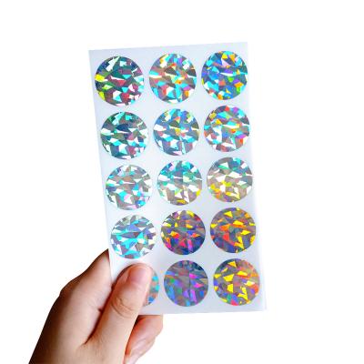 China Waterproof manufacturers wholesale colorful anti-counterfeiting engraved self-adhesive laser label stickers for sale