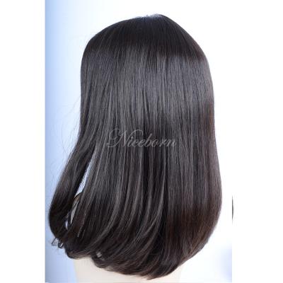 China Good Quality Brazilian Hair Wig 8A Grade Jewish Wig Natural Hairline Scalp Wig for sale