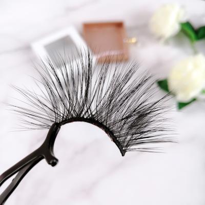 China Natural Soft Fluffy Mink Lashes Private Label Lashes 3D False Lashes Synthetic Silk Lashes Vendor for sale