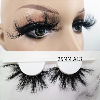 China Individual Wholesale Soft Natural Mink Eyelashes 25MM 27MM 30MM 3D 5D 6D Mink Lashes Lashes 100% Real Mink Fur False Eyelashes for sale