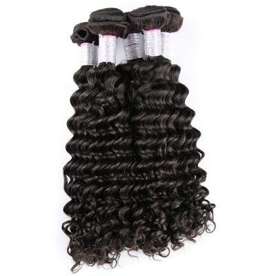 China Best Deep Wave Selling 100% Brazilian Virgin Human Hair Bundles Cuticle Aligned Extension Wholesale Deep Wave for sale