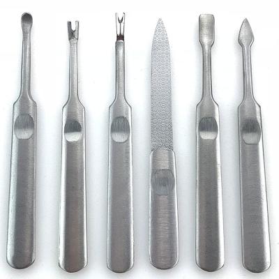 China Wholesale Cuticle Pushers Factory Quality Nail Pusher OEM/ODM Factory Quality Stainless Steel Nail Eco-friendly Single Finished Premium Nail Art Tools for sale