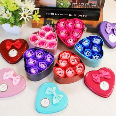 China Automotive Soap Flowers S Day Wedding Decoration Gift Scented Petal Body Bath Rose Soap Flower Head Valentine's Day Gift for sale