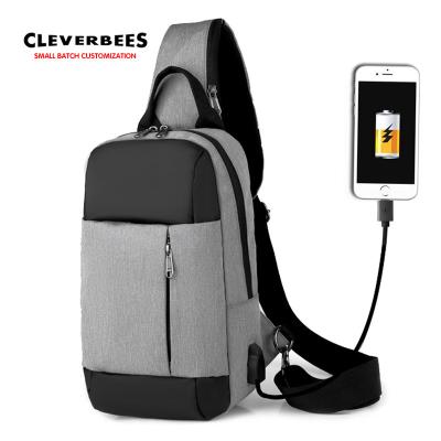 China With Custom Outdoor USB Trunk Pack USB Charging Cross - Body Sling Bag for sale