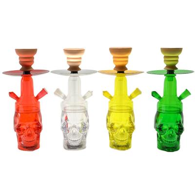 China 2021 New Fashion Eco-friendly Design Cup Shape Acrylic Glass Portable Led Hookah Shisha Hookah Skulls for sale