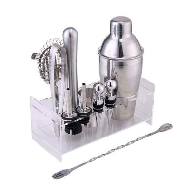 China Durable Bar Accessories Cocktail Shaker Set With Tongs And Small Gauge And Spoon for sale