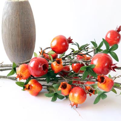 China Plastic+foam simulated plant, pomegranate branch for sale