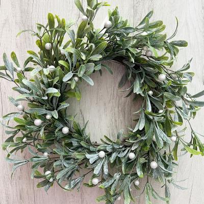 China Factory direct sale Amazon Christmas plastic hot decorations weave artificial Christmas wreath Christmas wreath for sale