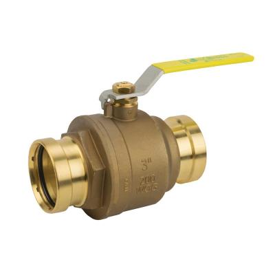 China General oil and gas pipeline 1/2-4 brass ball valve copper knife gate valve brass ball valve supply free samples BSP or NPT thread