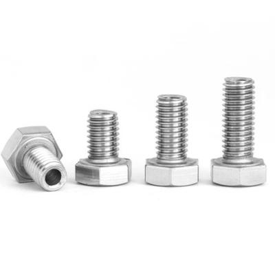 China Machinery Holes Hallowed Hollow Bolts With M3 M14 Hex Nuts Screws Steel Head Threaded Allen And For Wiring In Middle Hole Stainless Bolt for sale