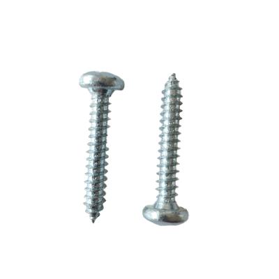 China Pan factory stock mild steel din7981 pan head colored self tapping screws for sale