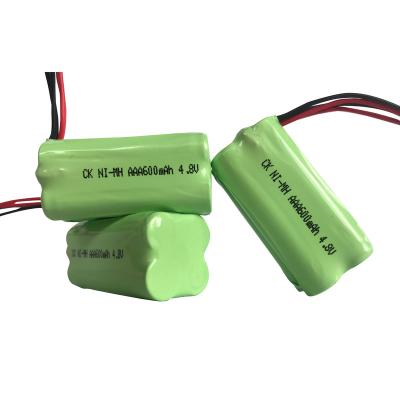 China Cheap price AA AC NI-MH 1.2V 600mAh 900mAh 1000mAh 1200mAh 1500mAh 1800mAh nimh toys rechargeable battery pack with wire connector for sale