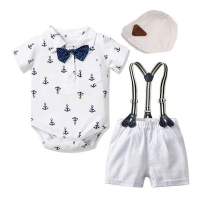 China Breathable Baby Boy Clothes With Hat Formal Clothing Outfit Baby Boy Gentleman Clothes Suits Newborn M 0 - 24 for sale