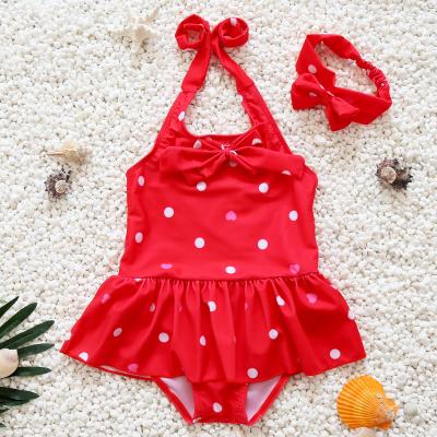 China 2021 Viable Factory Wholesale Hot Selling Children's One-Piece Baby Swimsuit Skirt Cute Baby Girl Swimming Suit Small and Medium for sale