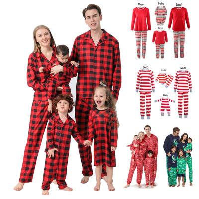 China Custom Christmas Xmas Thermal Baby Pijamas Kids Blank Pajamas Matching Family Christmas Pajamas for sale