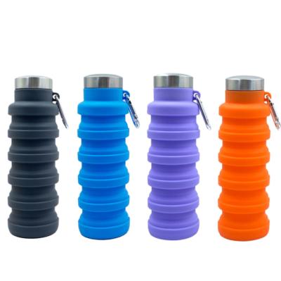 China Sustainable Hot Selling Amazon Folding Cups Telescopic Cup Outdoor Sports Travel Silicone Water Cup For Child for sale