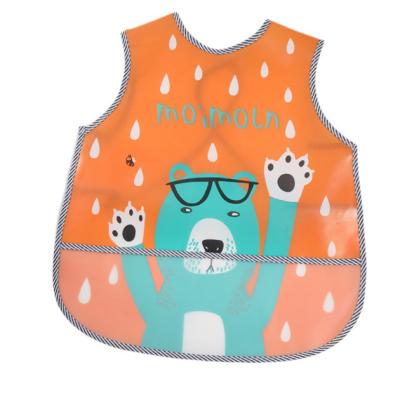 China Washable Cute Baby Bibs Cartoon Newborn Feeding Baby Eating Apron Infant Exercising EVA Waterproof Scarf Saliva Towel Printing Bibs for sale