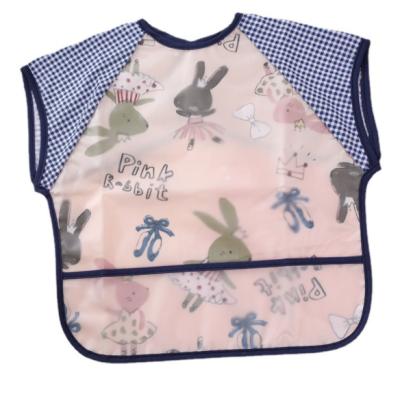 China Cartoon Washable EVA Waterproof Baby Bibs Newborn Feeding Eating Apron Exercising Infant Scarf Saliva Towel Printing Apron for sale