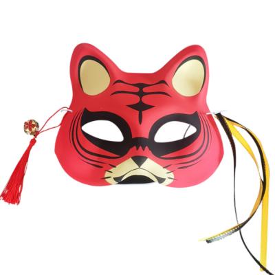 China For Popular Tiger Cat Party Mask For Fancy Costume Party Half Face Dress Party Mask For Kids for sale