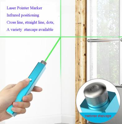 China 2 in 1 Laser Pen Cross Line, Straight Line, Dots, Laser Pointer Marker Green Infrared Placing with a Variety Starcaps Available for sale