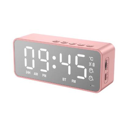 China Multifunctional antique style time and temperature display, human body induction alarm clock with wireless BT speaker for sale